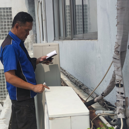 Pengerjaan proyek HVAC PT Chandra JLP